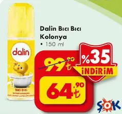 DALİN BICI BICI BEBEK KOLONYASI 150 ML indirimli fiyat DALİN BICI BICI BEBEK KOLONYASI 150 ML fiyat ve kampanya bilgisi